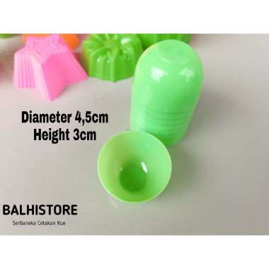 Cetakan Kue Bunga Plastik Food Grade Cetakan Jelly Puding Cetakan Kue Lompang Plastik TALAM / BULAT 