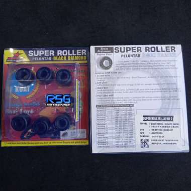 SUPER ROLLER BRT BEAT SCOOPY SPACY KARBU 9 GRAM 6 PCS