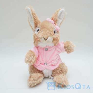 boneka kelinci peter rabbit telinga panjang girl baju pink medium