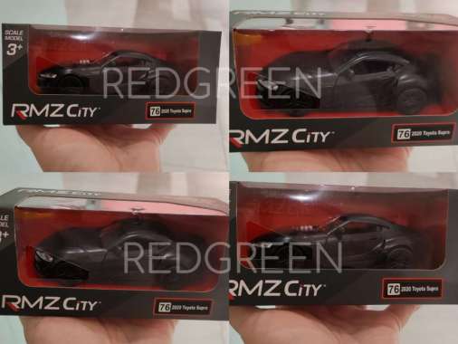 mainan anak diecast diecast RMZ CITY 2020 TOYOTA SUPRA HITAM 1:32 diecast koleksi