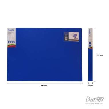 BANTEX 40 SHEET DISPLAY BOOK / CLEAR HOLDER A3 LANDSCAPE 3364 BIRU (PCS)