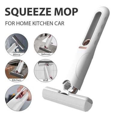 [MINI MOP] ALAT PEL MINI PORTABLE LIPAT/MOP PEMBERSIH KACA/ALAT PEL PUTIH