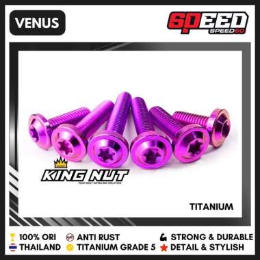 Baut Cover Hitam Lampu Honda Dax ST 125 Monkey 125 Baut Titanium Grade 5 Probolt Thailand King Nut V