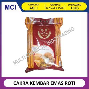 CAKRA KEMBAR EMAS ROTI / TEPUNG TERIGU ROTI CAKRA KEMBAR EMAS 5 KG - 1 DUS 6 PCS