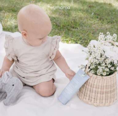 Heymama Gentle Head To Toe Wash 180Ml - Sabun Shampo Mandi Bayi & Anak Natural Kulit Sensitif