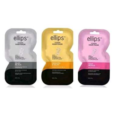 Ellips Ellips Hair Mask (Pro Keratin) Sachet Silky Black