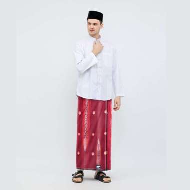 Sarung ATLAS Silver Super Premium 960 Motif A9 JGI Merah Hati