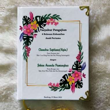 Buku syukuran 4 bulanan kehamilan