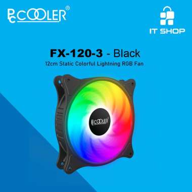 PCCOOLER FX-120-3 Static RGB Fan Casing Black