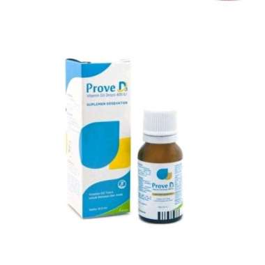 prove d3 drops vitamin d3 400 ui tetes 12.5ml suplement daya tubuh anak original