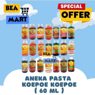 Perisa Pasta Koepoe Koepoe 60ml | Perasa & Pewarna Makanan Food Grade | Aneka Penguat Aroma Makanan