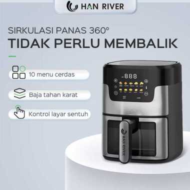 HAN RIVER Air Fryer HRAF06BK 8L Penggorengan Udara Multifungsi