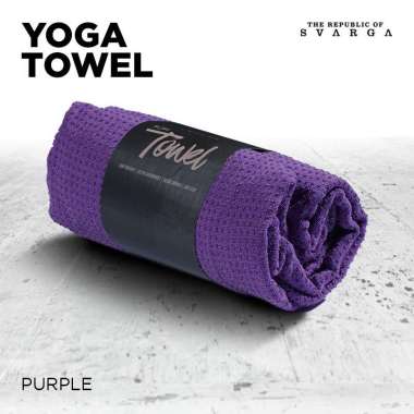 The Republic of Svarga Yoga Mat Towel with Bag Anti Slip, Anti Bacterial by The Republic of Svarga Y