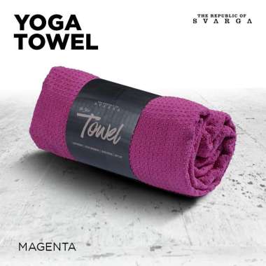 The Republic of Svarga Yoga Mat Towel with Bag Anti Slip, Anti Bacterial by The Republic of Svarga Y