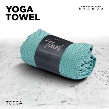 The Republic of Svarga Yoga Mat Towel with Bag Anti Slip, Anti Bacterial by The Republic of Svarga Y