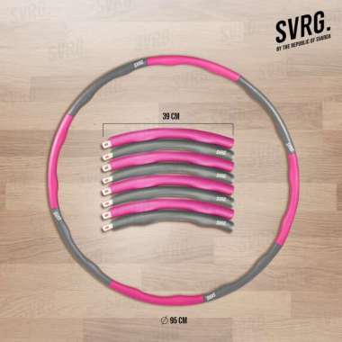 SVRG Adjustable Hoola Hoops – Hula Hoop Anak & Dewasa - Hulahup Pink
