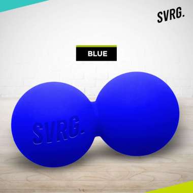 The Republic of Svarga Massage Ball / Therapy Ball Peanut Svarga | Yoga Ball | Trigger Point Blue