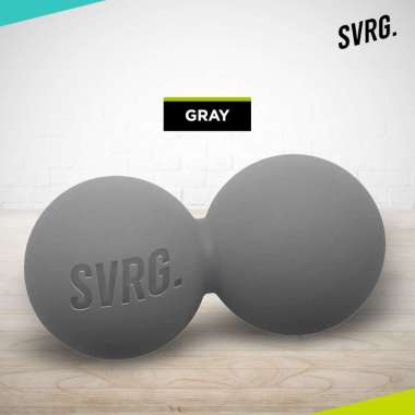 The Republic of Svarga Massage Ball / Therapy Ball Peanut Svarga | Yoga Ball | Trigger Point Gray