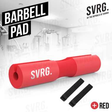 Svarga Barbell Pad - Squat Pad - Foam Pelindung Pundak & Leher - Barbel Pad - Weightlifting Red