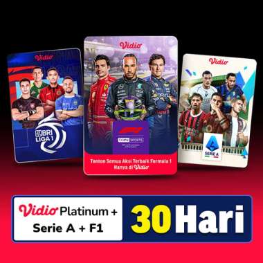 Vidio.com - Platinum + F1 + Serie A 30 Hari