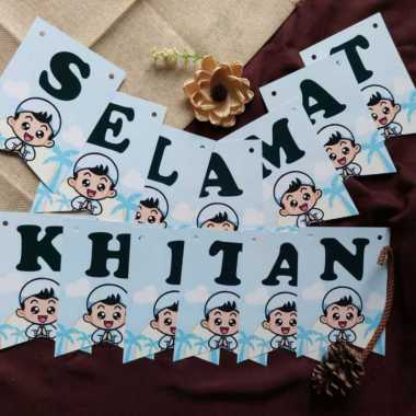 garland flag bunting flag banner flag selamat khitan / khitanan sunat sunatan