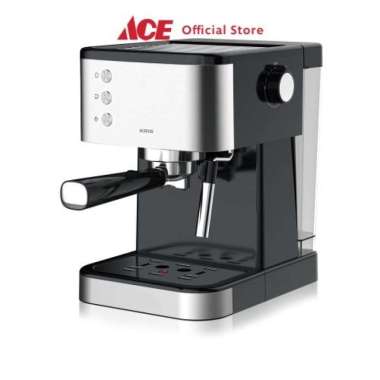 Ace Kris 1.5 ltr Espresso Coffe Maker Stainles Steel - Hitam Mesin Kopi Espresso Machine Alat Pembua