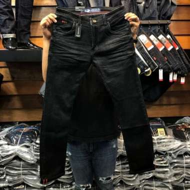 lecaso jeans / jeans strect lecaso / celana panjang pria terlaris 29 hitam pekat