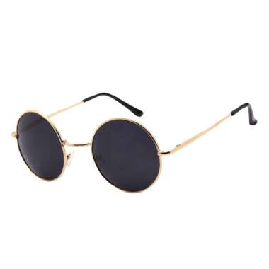 Kacamata hitam Kacamata Bulat Hitam Kacamata Korea Kacamata Hits Kacamata Boboho Gold Hitam