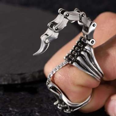Cincin Kalajengking Cincin Scorpion Gaya Vintage Punk Gothic Rock
