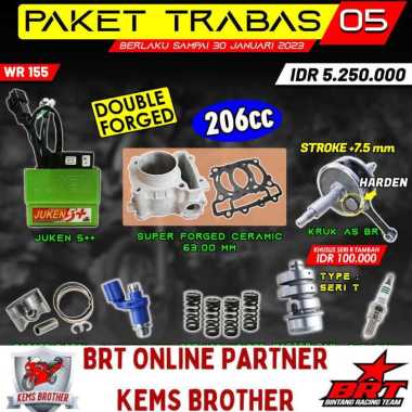 PAKET BRT WR155 TRABAS 5 BOREUP 206CC