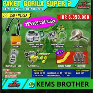 PAKET BRT CRF TRABAS GORILA SUPER 2