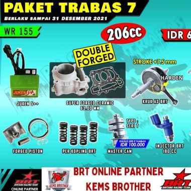 PAKET BRT WR155 TRABAS 7 BOREUP 206CC