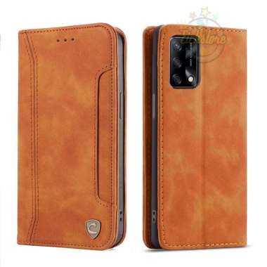 Case Oppo A95 Super Slot Caseon C001 Case PE Leather Full 360 Degree Mewah Flip Cover Auto Lock Case