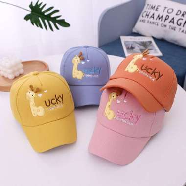 TOPI ANAK Good LUCKY JERAPAH ANAK ANAK GOODLUCK QUALITY TOPI / TOPI ANAK LUCKY Kuning