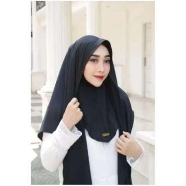 KAMILA - PASHMINA INSTAN INNER NINJA 2 in 1 OVAL JERSEY PREMIUM MENUTUP LEHER Pasmina Iner Jersey Pa