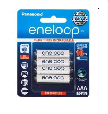 Baterai Panasonic Eneloop Rechargeable A3 / Battery AAA 800 mah 4 pcs