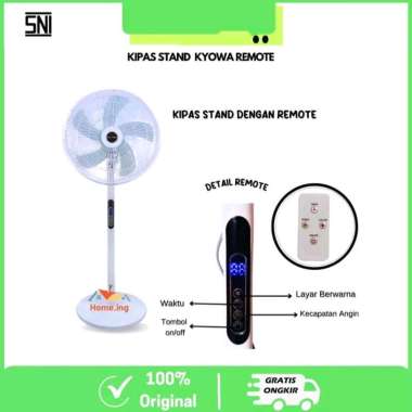 Kipas Angin Standing KYOWA KW-1608B / Kipas berdiri / Kipas Remote