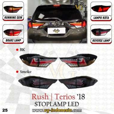 Lampu Led Stoplamp / Stop Lamp Belakang Lexus Smoke All New Rush