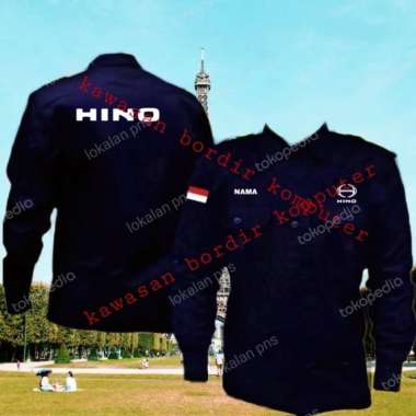 Terbaru seragam Hino kemeja Hino baju Hino pdh Hino bisa custom tulisn