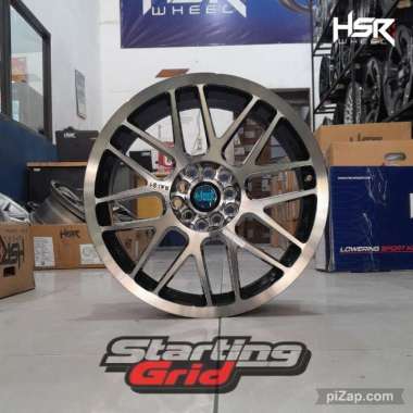 Velg Mobil HSR R17 Cocok Untuk Innova, Voxy, Lexus, Xpander, Terios, CRV - Pelek Rai S1 silver Ring 
