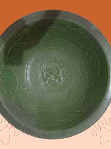 Piring hias keramik besar / piring hias dinding motif