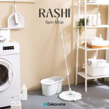 Dekoruma RASHI Alat Pel Lantai Praktis / Spin Mob 4L with Refill - Grey