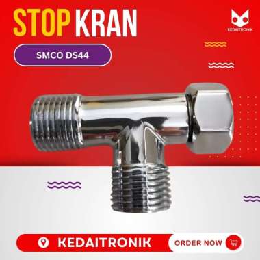 SMCO DS44 TEE SHOWER BRASS STOP KRAN T CLOSET SAMBUNGAN T