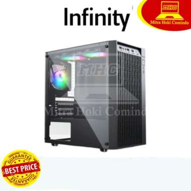 CASING PC / CASING KOMPUTER MURAH INFINITY STRIKE 3 FAN RGB PC CASE