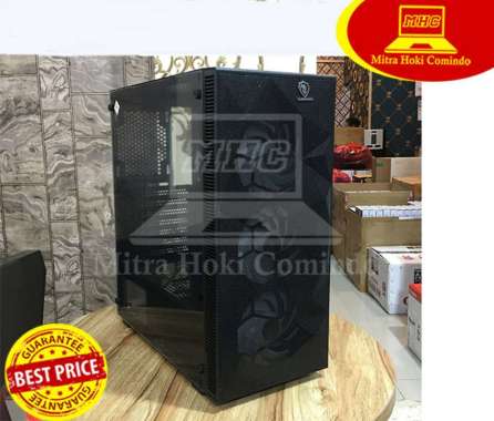 CASING PC VURRION CASING KOMPUTER GAMING VURRION XAVIER BLACK 3 FAN RGB PC CASE