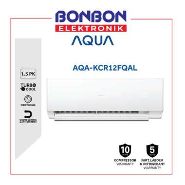 AQUA AC Split Standar 1.5 PK AQA-KCR12FQAL / AC TurboCool KCR12FQAL
