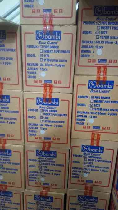 Ordner Pipe Binder With Full Spine 4 Colour Labels A4 80mm #1178 KING JIM ( 1 DUS 12 PCS )