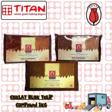 COKLAT BLOK TULIP COMPOUND 1KG MILK