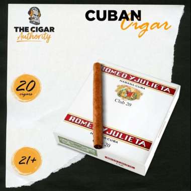 Romeo y Julieta Club 20 [ Box of 20 Sticks ] Cuba Cigar Cerutu