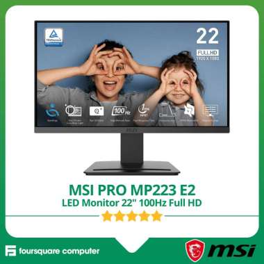 LED Monitor MSI PRO MP223 E2 22 Inch VA Full HD 100Hz